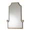 Baxton Studio Layan Glamourous Hollywood Regency Style Gold Finished Metal Bamboo Inspired Accent Wall Mirror 177-11072-Zoro - alternate 1